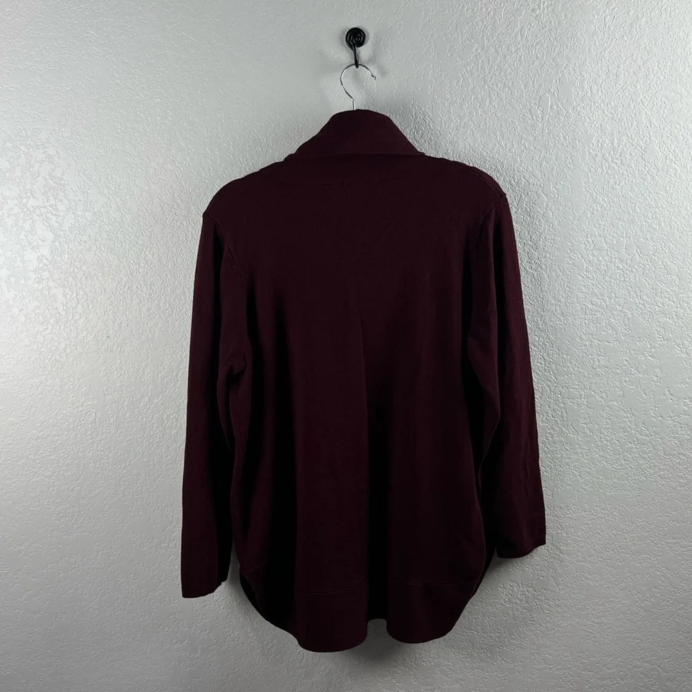 Cyrus Women’s Deep Burgundy Cowl Neck Sweater Sz 1X Fall winter Wear Cozy Comfy
